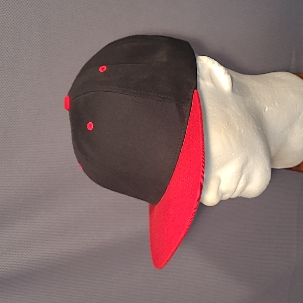 Lids Black & Red Wool Blend Snapback Hat